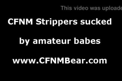 Amateur cfnm babes suck whipped cream on stripper cock