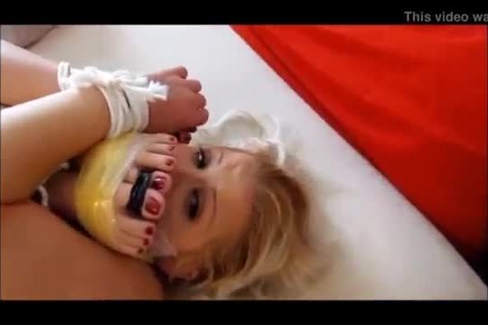 Whitney morgan & shauna ryanne are gagged and feet tied to face.wmv